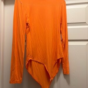 Orange Long Sleeve Women's Top
